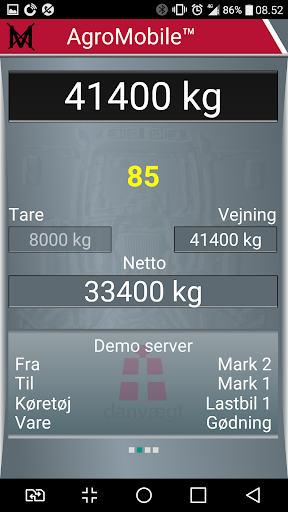 Danvægt AgroMobile™ Screen 3