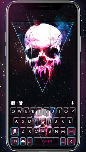 Android application Dripping Skull Keyboard Backgr screenshort