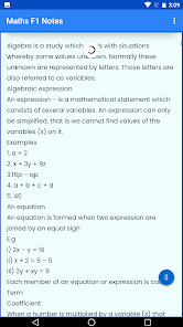Mathematics Form 1 notes 1.0 APK + Mod (Free purchase) for Android