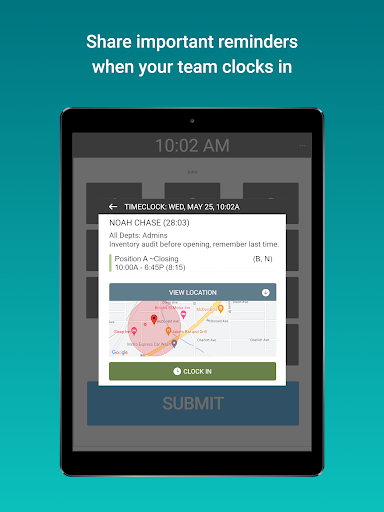OrbitalShift Punch Clock Kiosk Screen 3