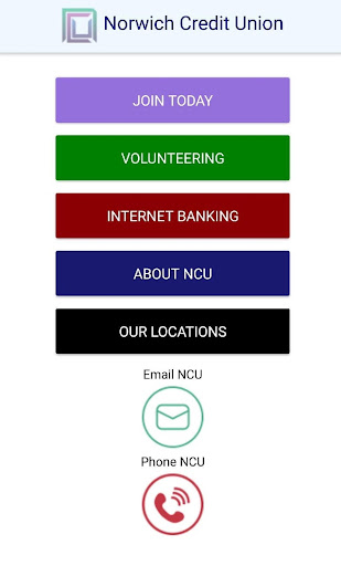 Android application Norwich Credit Union screenshort