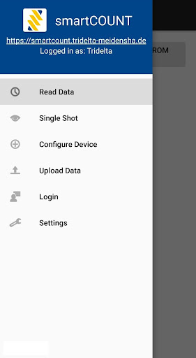 Android application smartCOUNT screenshort