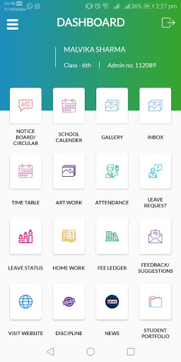 Android application HAPS Student screenshort