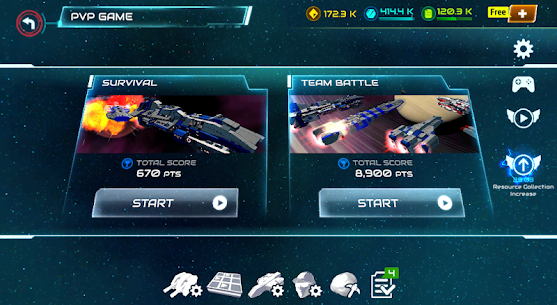 Starship battle MOD APK (Unlimited Diamonds/Minerals) 10