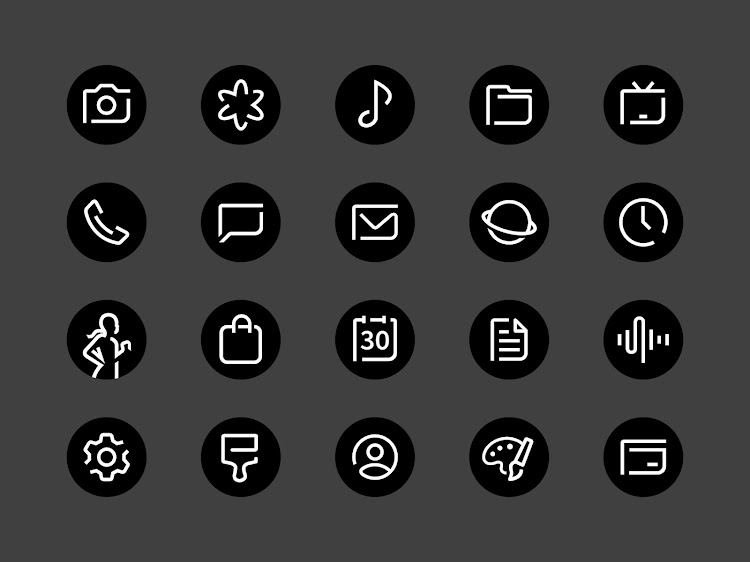 Blaux - Icon Pack (Round) - 1.9.5 - (Android)