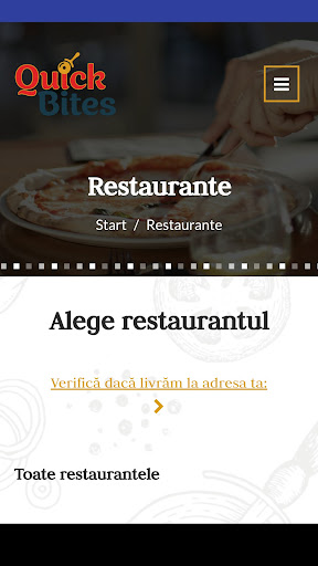 Quick Bites Screen 3