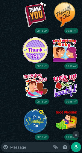 Android application WASticker-Wishes Stickers 2022 screenshort