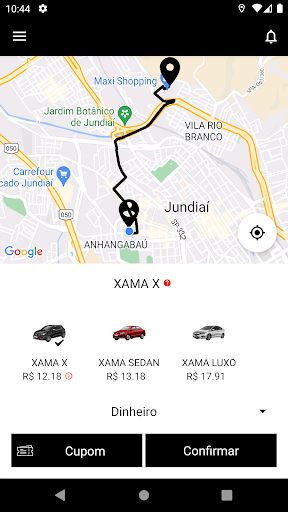 Android application Xama Arcoverde - Passageiro screenshort