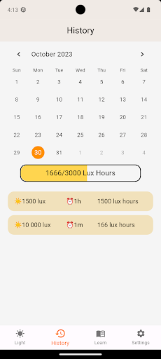 Sunlight Reminder for Health Screen 3