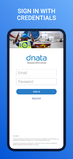 Android application dnataSG Training screenshort
