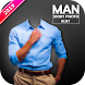 Man Blue Shirt Photo Suit Edit - Androidアプリ