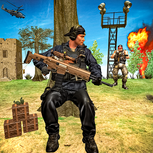 Elite Commando shooting strike logo
