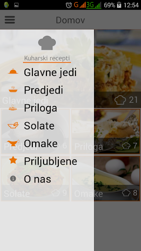 Kuharski recepti - Slovenski Screen 2