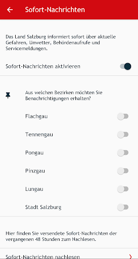 Android application Land Salzburg screenshort