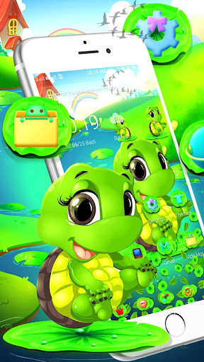 3D Cartoon Turtle Gravity Theme ?