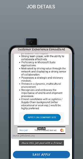 Clinical Jobs: Jobseekers App Screen 3