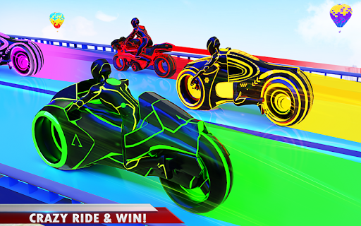 Mega Ramp Light Bike Stunts: New Bike Stunt Games  screenshots 8