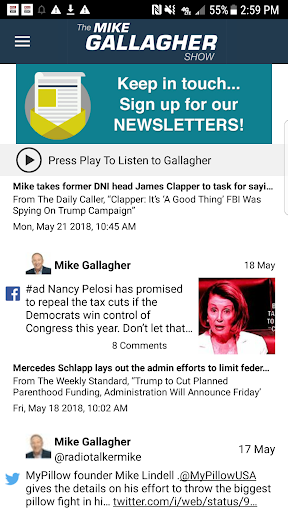Android application The Mike Gallagher Show screenshort