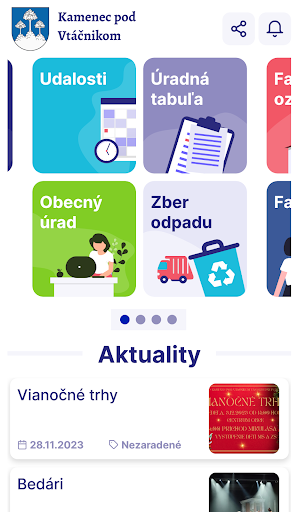 Android application Kamenec pod Vtáčnikom screenshort