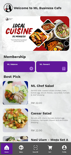 ML Business Cafe Screen 2