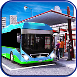 Off road modern metro bus: crazy simulator drive icon