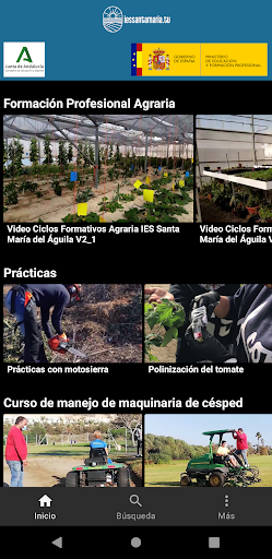 Android application IES Santa María TV screenshort