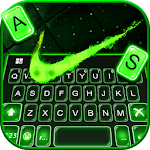 Green Neon Check Keyboard Theme Apk