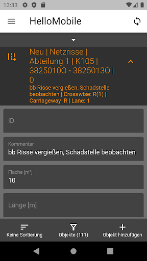 HelloMobile Screen 2