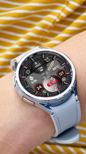 N-SPORT364 HybirdRed WatchFace screenshot 5