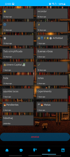 Android application Apunte screenshort