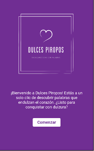 Android application Dulces Piropos screenshort