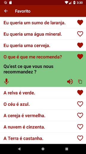 Aprender francês Captura de Tela do Aplicativo Android 3