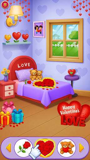 Valentine Room Decoration Game ekran görüntüsü