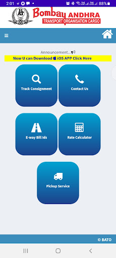 Android application BATO TRACKING screenshort