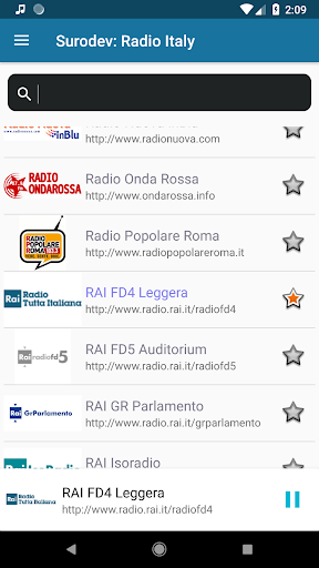 Android application Radio FM Italia screenshort