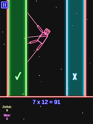 Lazer Matematik Oyunu 4 İşlem
