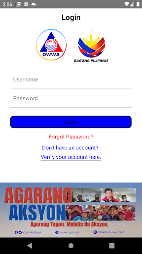 OWWA Mobile Screen 2