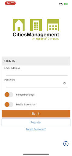 Android application Citiesync screenshort