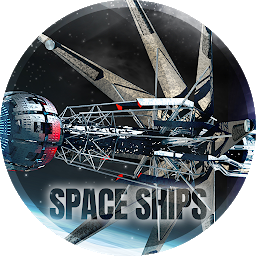 Imatge d'icona Fons amb naus espacials