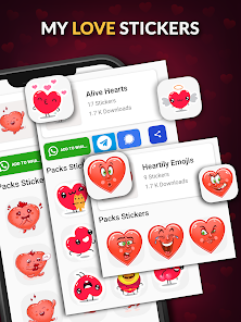 Love Stickers Maker: emoji app screenshots 1