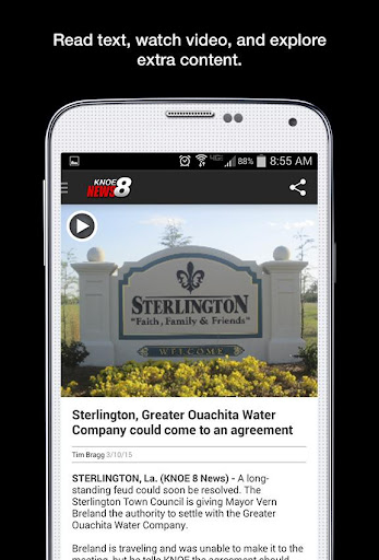 Screenshot of KNOE News