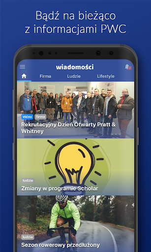Android application Wiadomości P&W screenshort