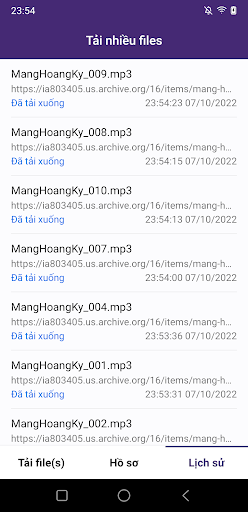 Tải nhiều files Screen 2