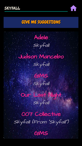 The LyricsFinder Screen 2