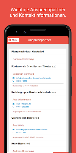 Gemeinde Heretsried App Screen 3