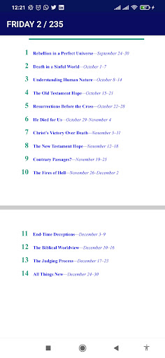 Android application SDA Sabbath School Lesson 2024 screenshort