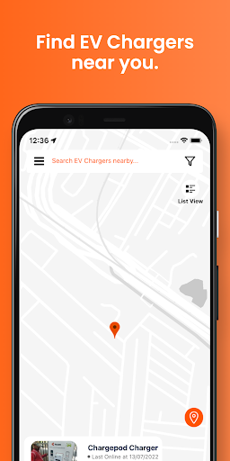 Android application ChargePod screenshort