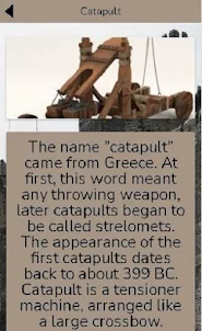 Siege weapons