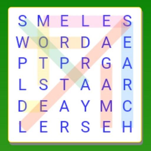Word Search - English, French, logo