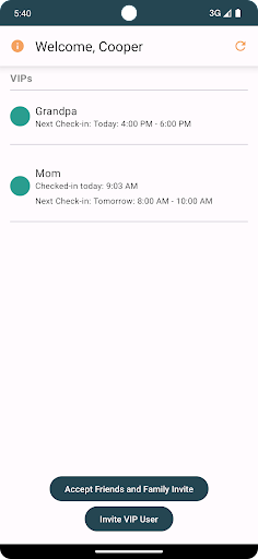 Android application I'm Good - Friends and Family screenshort